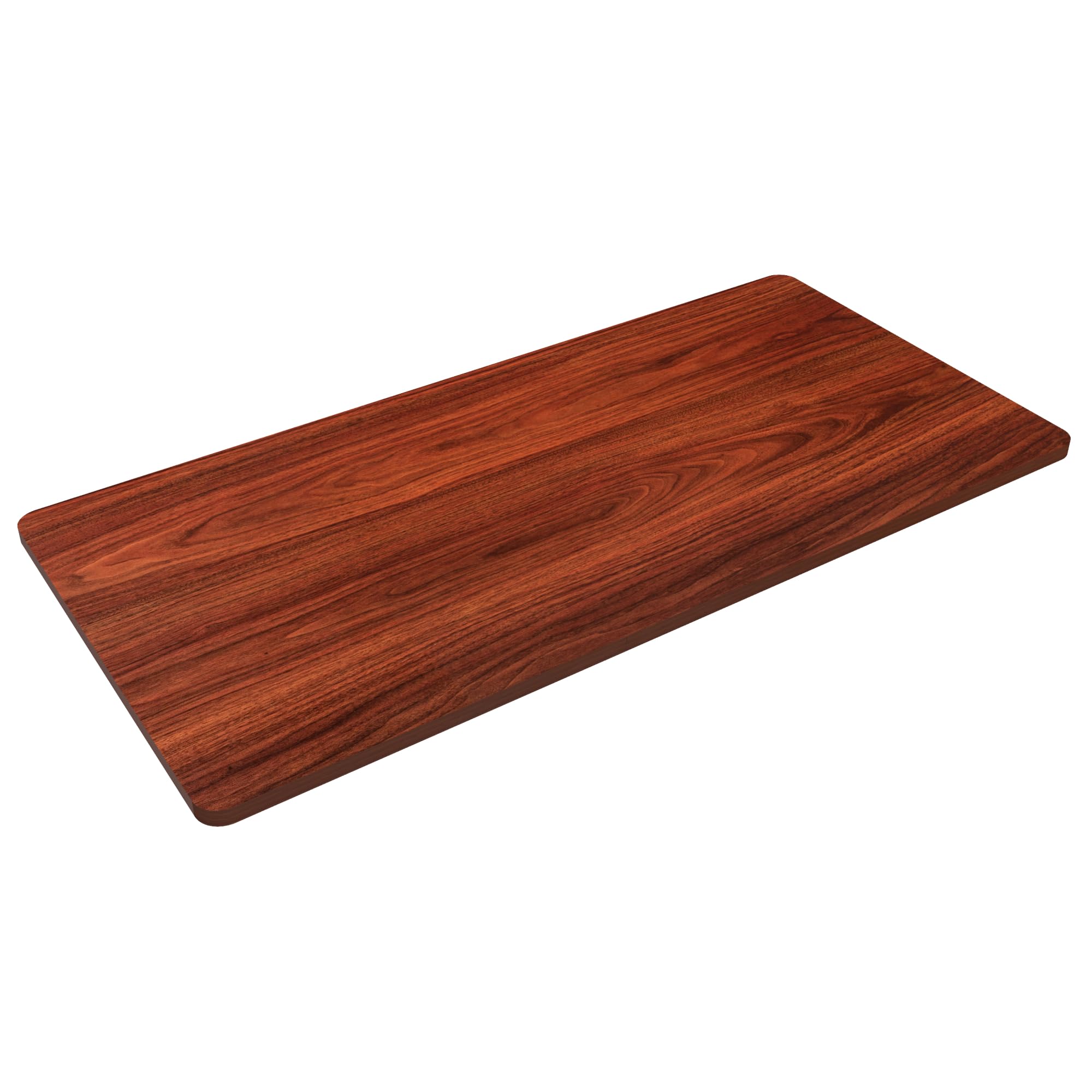 Flexispot Whole Piece 55'X28' Desktop 1' Thickness Height Adjustable Desk Rectangular Tabletop Mahogany Board (55Inch Mahogany Top)
