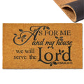 Coir Door Mat Outdoor Mats For Home Entrance,As For Me And My House We Will Serve The Funny Doormats,Front Door Mat,Indoor Entra