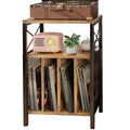 Homeiju 3-Tier Record Player Stand, Vinyl Record Storage Turntables for Vinyl Records, Record Player Table Holds Up to 200 Album