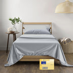 Thread Spread Luxury Egyptian Cotton Twin Stripe Sheet Set - 600 Thread Count Extra Long Staple 3 Pc Set, Twin Damask Sheets, So
