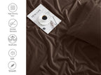 Lanest Housing King Sheet Set, 2400 Thread Count Soft Deep Pocket Microfiber Sheets, 4 Pieces Brown Bedding Sheets & Pillowcases