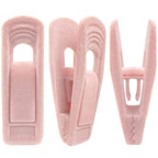 TOFIIGREM Light Pink Velvet Hanger Clips (60-Pack), Non-Slip Strong Velvet Hanger Clip for Velvet Hangers, Pants Skirt Felt Hang