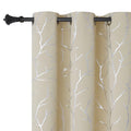 Buhua Beige Curtains 84 Inches Long, Energy Saving Room Darkening Curtains - Grommet Top Window Drapes, Privacy Curtains, 38W X