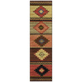 Phoenix Ph1 Brown Southwestern Rug Runner 2' 3" X 7 ' 6"