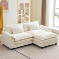 Oprisen 86  Modular Sectional Sofa, Comfy Cloud Couch Sectional Sofa with Ottoman, Chenille Sofa Sleeper Deep Seat Sofa with Thr