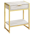 Monarch Specialties I Accent, END Table, Night Stand, BEIGE
