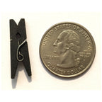 Lwr Crafts Wooden Mini Clothespins 200 Per Pack 1' 2.5Cm (Black)