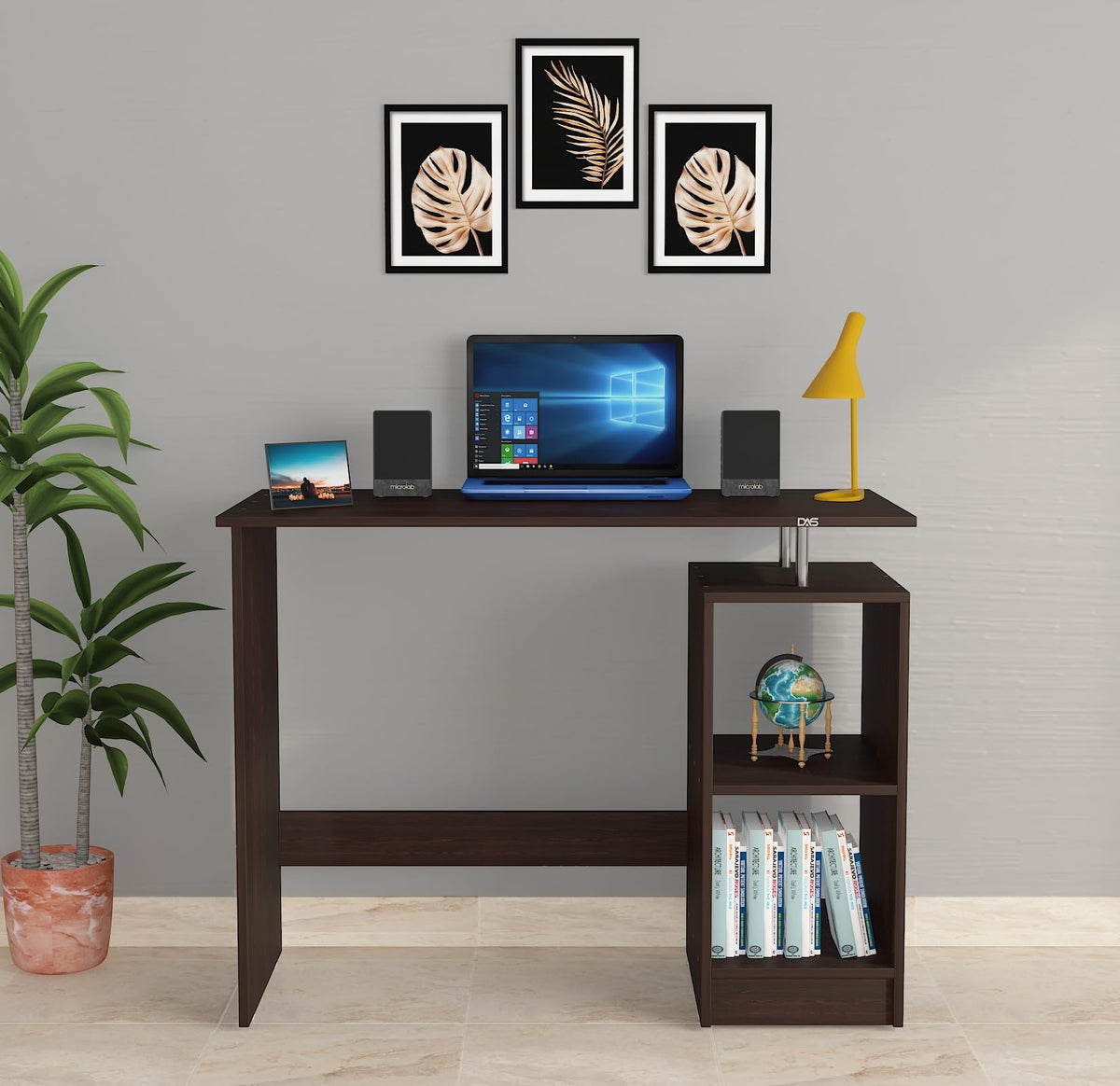 Das Alina Engineered Wood Table, Computer, Laptop, Office Desk Study & Computer Table And Office Desk (Colur Flowery Wenge Finis