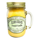 Our Own Candle Company, French Vanilla Scented Mason Jar Candle, 100 Hour Burn Time, 13 Ounces