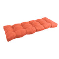 Blazing Needles Microsuede Tufted Bench Cushion, 51 x 19, Tangerine Dream