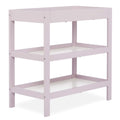 Dream On Me Ridgefield Changing Table in Blush Pink and White, built of reclaimed New Zealand pinewood, comes with a water resis