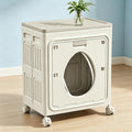 Buokaiw 140L Large Laundry Hamper with Wheels & Lid,Plastic Laundry Basket
