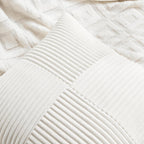 Fancy Homi Cream White Lumbar Decorative Throw Pillow Covers 12X20 Inch For Living Room Couch Bed Sofa, Rustic Farmhouse Boho Ho