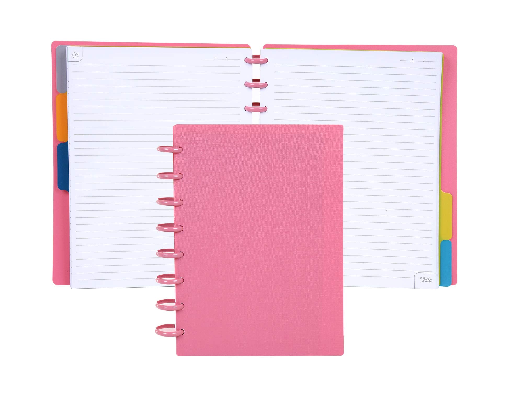 Talia Discbound Notebooks, Planner, Customizable, (Canyon Clay W/Canyon Clay Discs, Junior (5.5In X 8.5In))