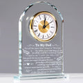 YWHL to My Dad Gifts from Daughter Son, Meaningful Birthday Gifts for Dad Who Wants Nothing, Fathers Day Clock Gifts with Base,