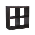 Linon Home Decor Linon Dawes 4 Cabinet Espresso Cubby Storage