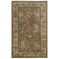 Intrepid 5' X 8' Distressed Classical Brown/Beige/Ivory/Green Hybrid Area Rug