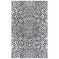 Rizzy Home Alora Decor Lavine 5' X 8' Medallion Gray/Lt. Gray/Natural Hand-Tufted Area Rug
