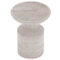 SIMPLIHOME Haynes 16-inch Wide Solid Mango End Table in White Wash, Handcrafted Boho-Style Accent Table for Living, Bedroom, or 
