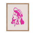 Poster Master Pink Mascara Glam Cowgirl Poster - Retro Cowgirl Print - Western Art - Trendy Art - Wild West Art - Gift for Men &