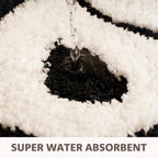Dyefury Bath Mat - You Look Good, Cool Black And White Bathroom Rug, Non Slip, 27.5 X 20 Inch