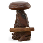 AFD Home Old Growth Teak Root Bar Stool