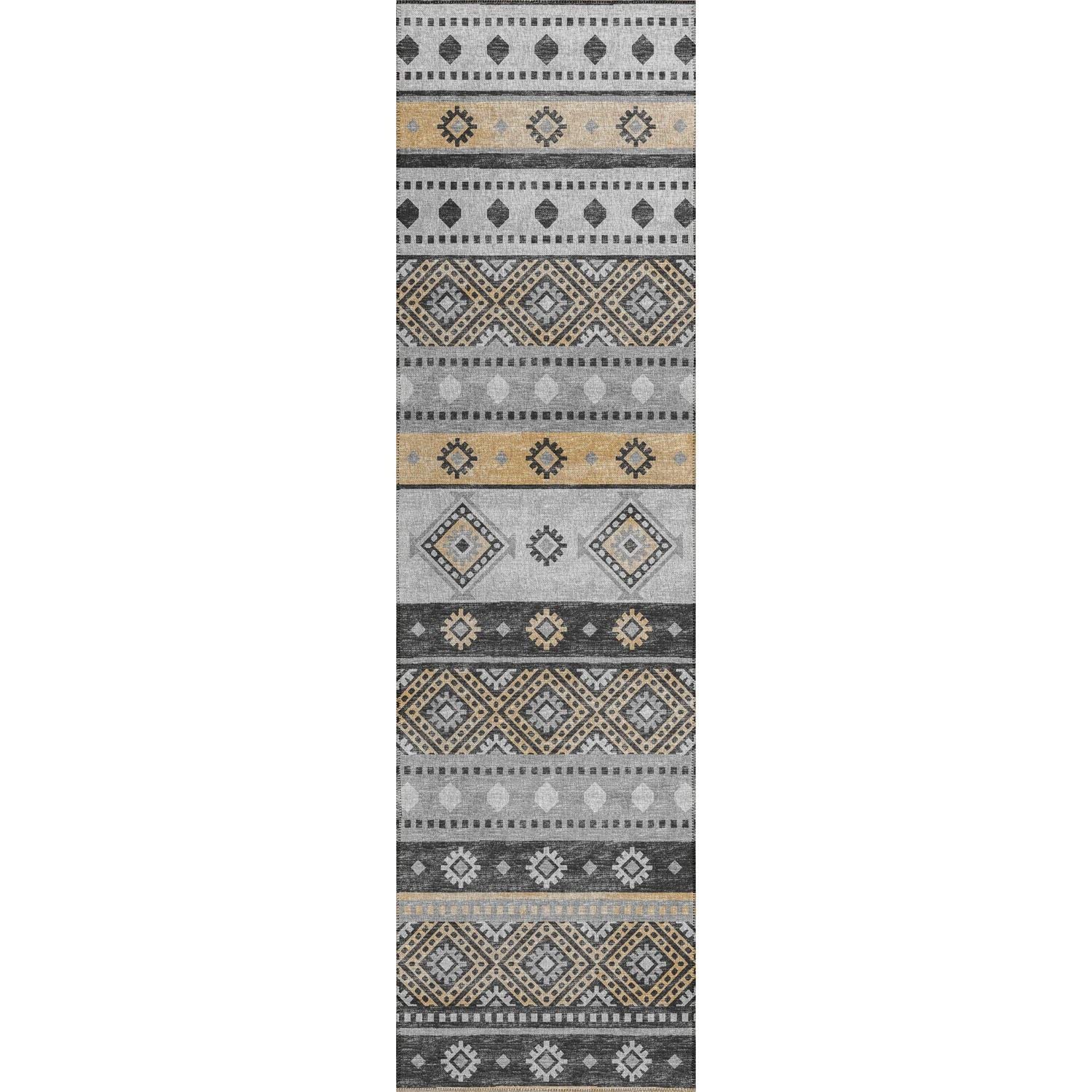 Sedona Sn12 Grey Transitional Rug Runner 2' 3" X 7 ' 6"