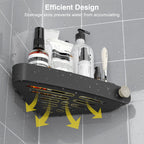 Sotfamily Corner Shower Caddy, 4 Pack Adhesive Corner Shower Shelves For Inside Shower, Plastic Shower Organizer For Bathroom St