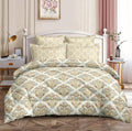 Tib Glace 140Tc Cotton Geometric 78 X 72 X 8 Inches Elastic Fitted Bedsheets King Size Bed Cotton, King Size Bedsheet With Elast