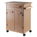Winsome Wood Kitchen Cart, Natural, Single Drawer (82027)
