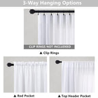 Mrs.Naturall Farm House Curtains 5 Ft Wide By 84 Inches Long For Bedroom Fabric Sheer Linen Large Drape Lightweight Extra Wide Curtain For Living Room Farmhouse 2 Panels Rod Pocket 60X84 Length White