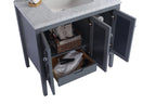 Laviva Mediterraneo - 36 - Grey Cabinet White Quartz Countertop