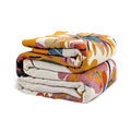 Wzvzss Boho Throw Blanket - 100% Cotton Soft Throw Blanket For Bed, 90'X90' Reversible Breathable Lightweight Spring Blankets,
