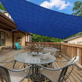Infrange 15' X 20' Rectangle Sun Shade Sails Canopy Uv Block For Patio Deck Pergola Yard Lawn Outdoor Activities (Blue)