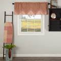 Vhc Brands Sawyer Mill Red Valance Layered 20X60