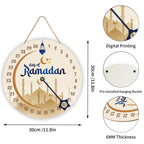 Ramadan Advent Calendar Countdown, Door Hanging Decorations For Ramadan Home Sign