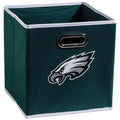 Franklin Sports NFL Philadelphia Eagles Collapsible Storage Bin - NFL Folding Cube Storage Container - Fits Bin Organizers - Fab