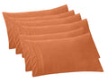 Elegant Comfort 6-Pack Solid Pillowcases 1500 Premium Hotel Quality Microfiber - Smooth Weave, Wrinkle And Fade Resistant, Easy Slip-On, 6-Piece Set, Standard/Queen Pillowcase, Coral