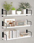 Brown Art SHOPPEE Metal & Wood Home Floating Shelf for Wall Dcor Storage, Wall Shelves, Wall Mounted Shelves for Bedroom, Living