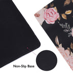 Icasso Extended Gaming Mouse Pad, Large Non-Slip Rubber Base Mousepad With Stitched Edges, Waterproof Keyboard Mouse Mat Desk Pa