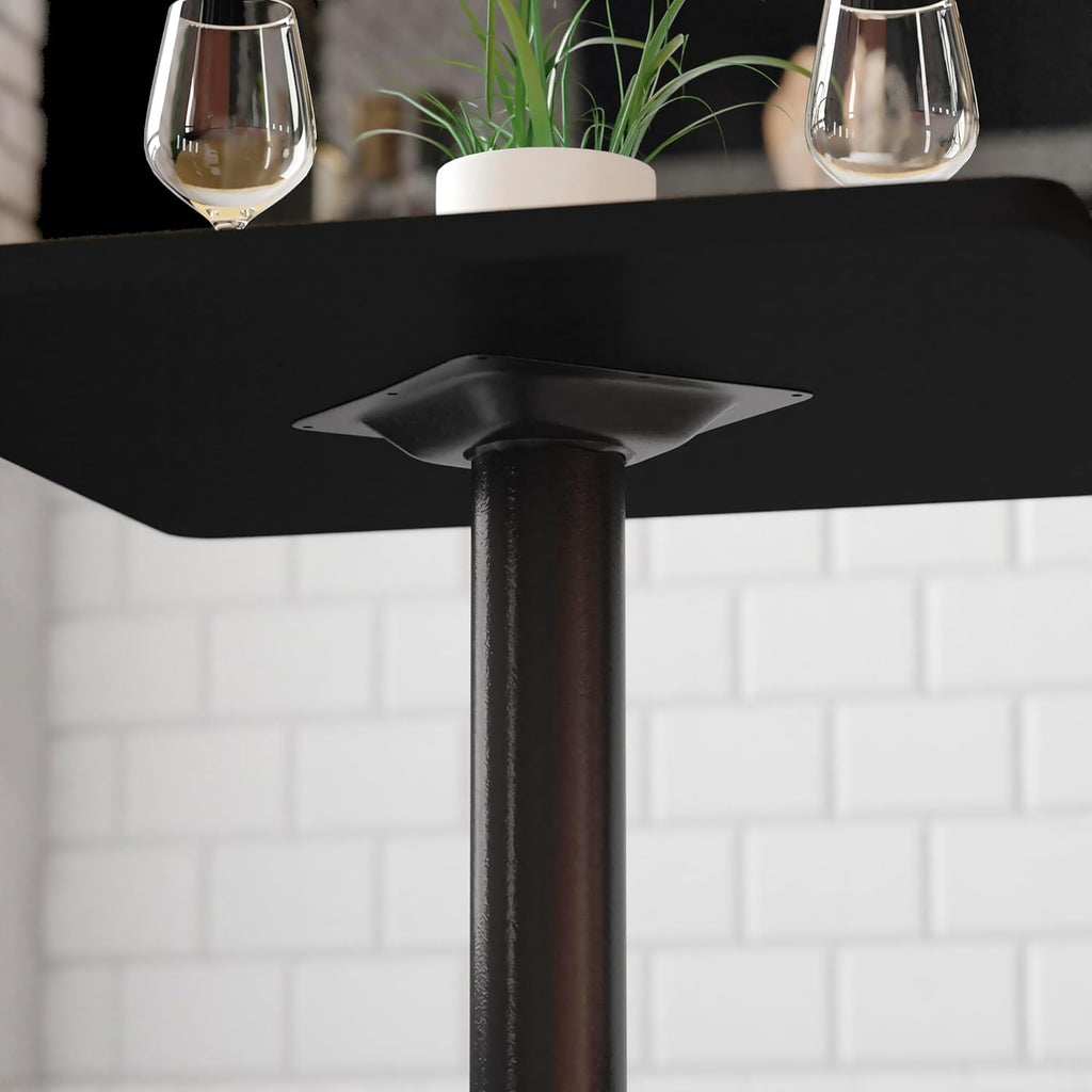 22 x 22 Restaurant Table X-Base with 3 Dia. Table Height Column
