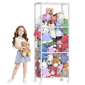 Stuffed Animal Storage, Large Stuffed Animal Zoo Holder, Sturdy Metal Plushies Toy Storage Organizer for Nursery Playroom Kids R