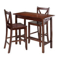 Winsome Sally Dining, 39.37 W x 19.69 D x 33.27 H, Walnut
