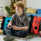 Undergo Double-Sided Printing Game Controller Throw Pillow Covers - Soft Gaming Pillow Cases Cushion Covers - 12 X 20 Inch Gamer
