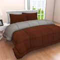 Svt Microfiber 200Tc Comforter (Single Bed_Coffee &Grey)