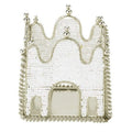Lisbeth Dahl White Tealight Holder with Tivoli Pattern