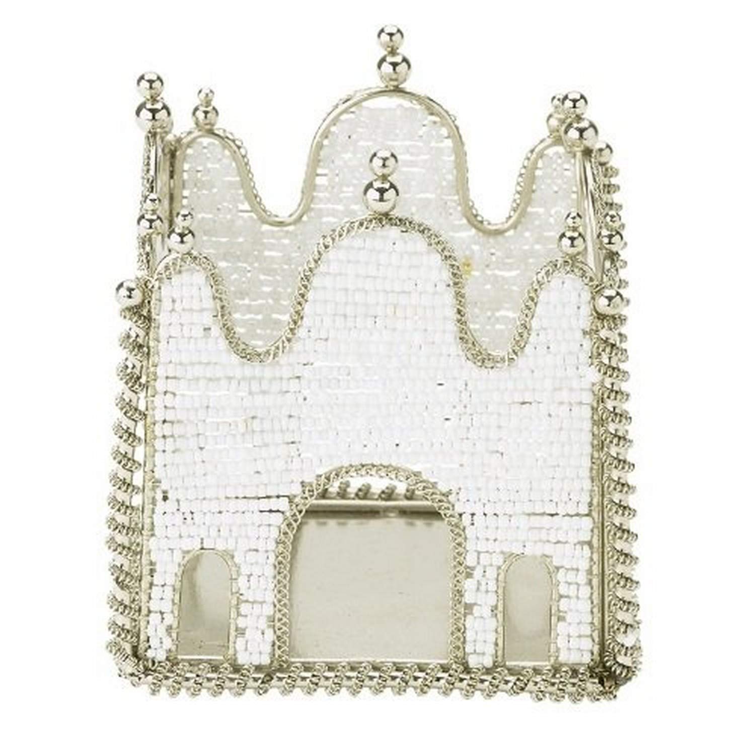 Lisbeth Dahl White Tealight Holder with Tivoli Pattern