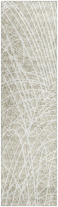 Addison Rugs Rylee Ary32 Beige Washable 2'3" X 7'6" Indoor Outdoor Runner Rug, Easy Clean, Machine Washable, Non Shedding, Bedroom, Entry, Living Room, Dining Room, Kitchen, Patio Rug