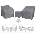 Baner Garden Patio Furniture Covers,Outdoor Furniture Cover Waterproof,Patio Furniture Set Covers For 3 Piece Outdoor Bistro,Patio Sofa Covers Set For 2 Chairs And Coffee Table,Grey