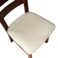 Genina Seat Covers For Dining Room Chair Seat Slipcovers Kitchen Chair Covers (Beige, 2 Pcs)